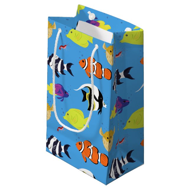 Clownfish und Freunde Kleine Geschenktüte (Vorderseite Schrägansicht)