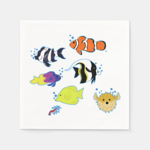 Clownfish und Freunde Serviette