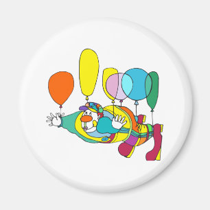 Clownfliegen durch Ballon Magnet