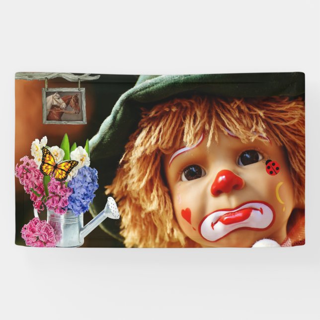 Clowngesicht Banner (Horizontal)
