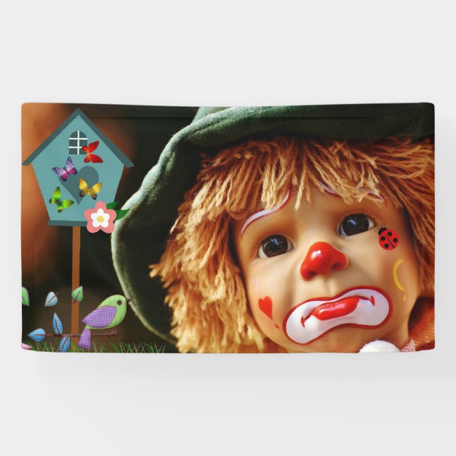 Clowngesicht Banner (Horizontal)