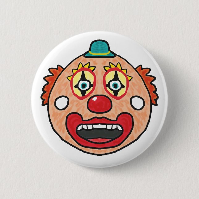 Clowngesicht Button (Vorderseite)