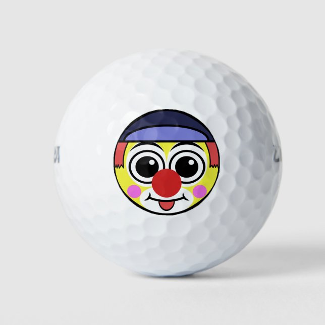 Clowngesicht Golfball (Vorderseite)
