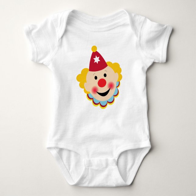 Clowngesicht Langschläfer T - Shirt (Vorderseite)