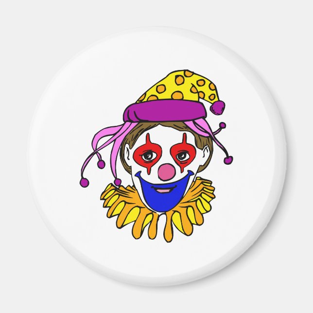 Clowngesicht Magnet (Vorne)