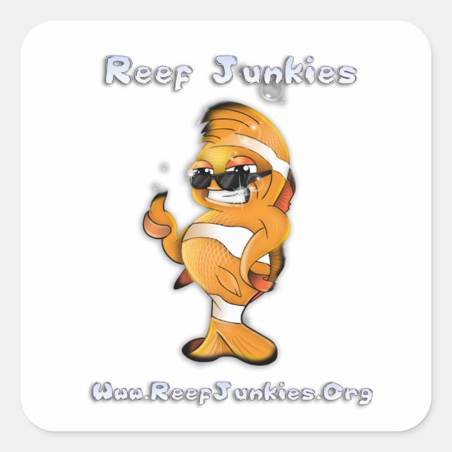 Clownie Square Sticker (Vorderseite)