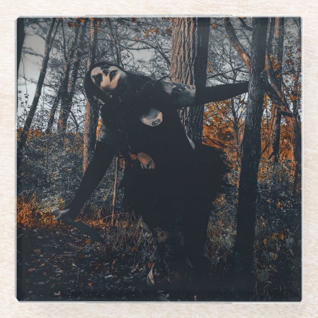 Clownin' Around In Da Woods Glasuntersetzer (Vorderseite)