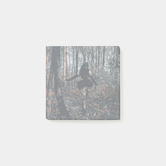 Clownin' in the woods post-it klebezettel (Vorderseite)