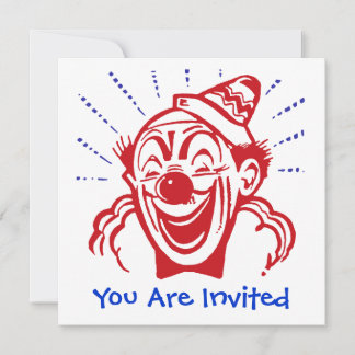 Clownkarte Einladung