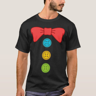 Clownkostüm Anzug Bow Krawatte Sonnenlicher Hallow T-Shirt