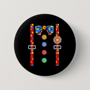 Clownkostüm Halloween Button
