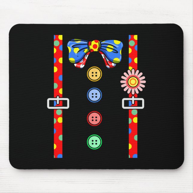 Clownkostüm Halloween Mousepad (Vorne)
