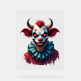Clownkuh des Terrors Acrylschild