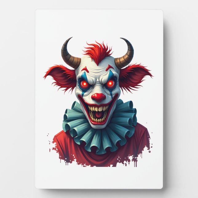 Clownkuh des Terrors Fotoplatte (Vorderseite)