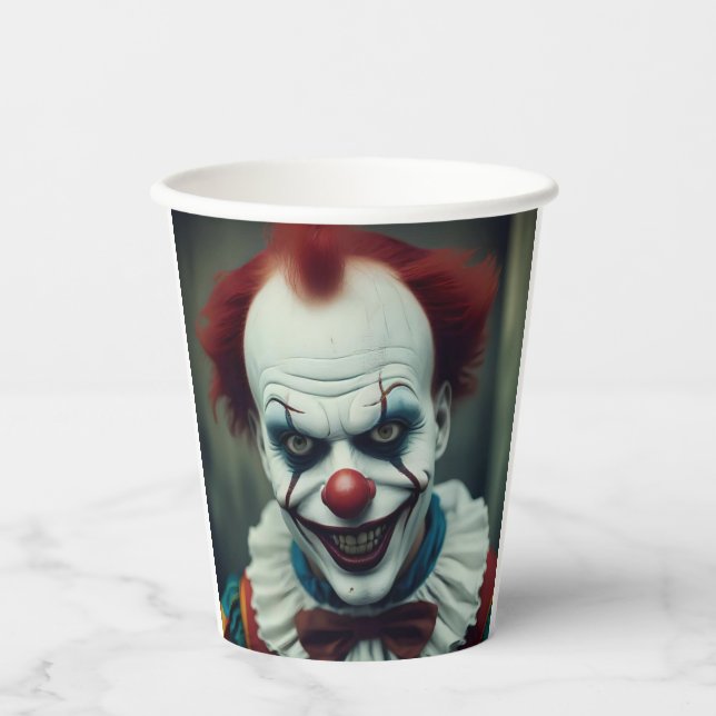 Clownpapier-Becher verwalten Pappbecher (Vorderseite)
