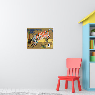 Clownpferd, Kunstmalerei, Poster