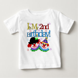 Clowns-2. Geburtstag Baby T-shirt