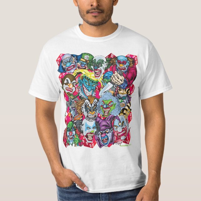 CLOWNS-ALL-OVER T-Shirt (Vorderseite)