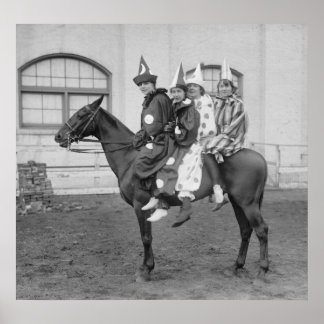 Clowns auf Pferd, 1915 Poster