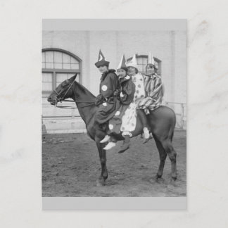 Clowns auf Pferd, 1915 Postkarte