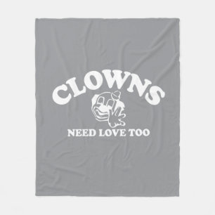 Clowns brauchen auch Liebe Fleecedecke
