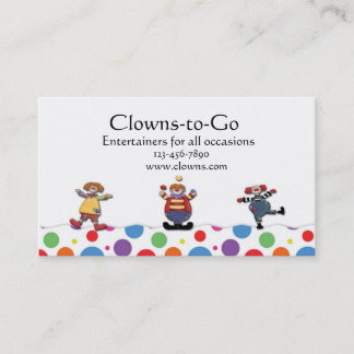 Clowns-Geschäfts-Karte Visitenkarte