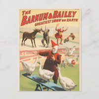 Clowns mit Darstellenden Gänsen, Roosters & Donkey