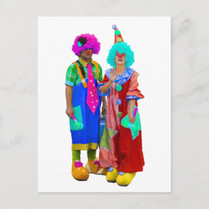 Clowns Postkarte