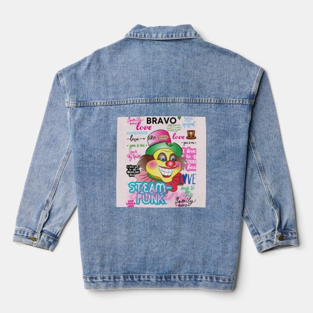 CLOWNS REMEMBER JEANSJACKE (Rückseite)