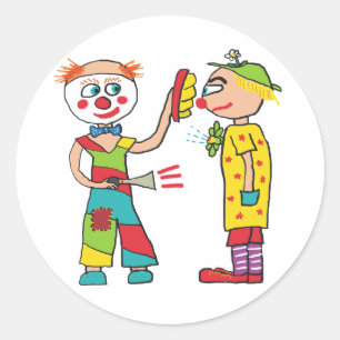 Clowns Runder Aufkleber