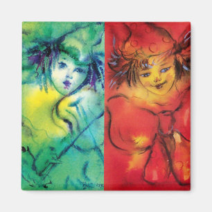 CLOWNS SAMMLUNG / Venezianischer Masquearde Ball Magnet