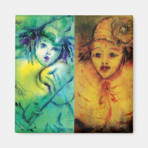 CLOWNS SAMMLUNG / Venezianischer Masquearde Ball Magnet