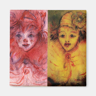 CLOWNS SAMMLUNG / Venezianischer Masquearde Ball Magnet