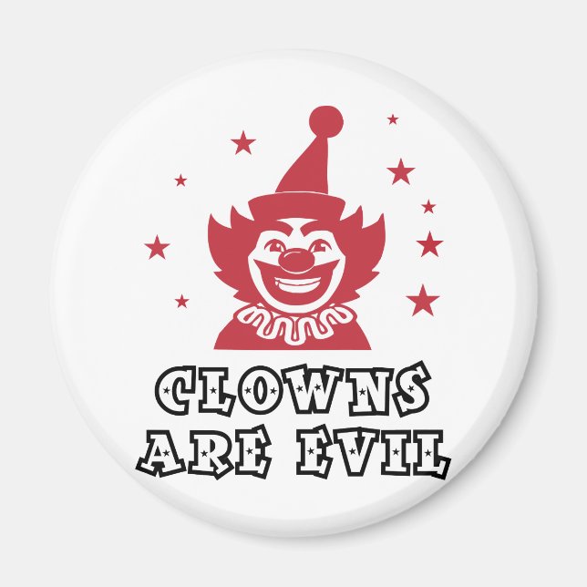 Clowns sind böse magnet (Vorne)