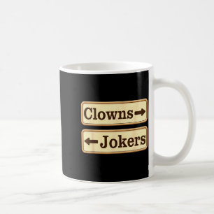 Clowns und Joker Retro lustig sarkastische Richtun Kaffeetasse