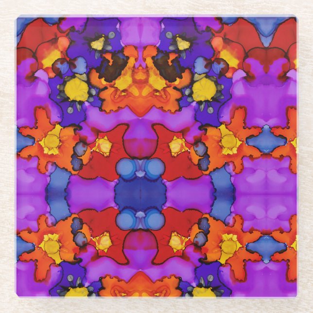 Clownshow Glasuntersetzer (Vorderseite)