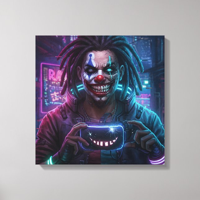 Clownskaninchen drucken leinwanddruck (Vorderseite)