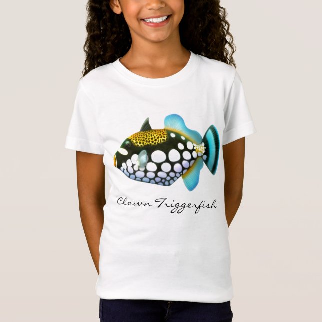 Clowntriggerfish-Mädchenbabydoll-Shirt T-Shirt (Vorderseite)