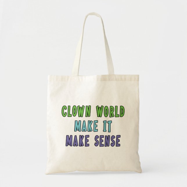 Clownwelt Tragetasche (Vorne)