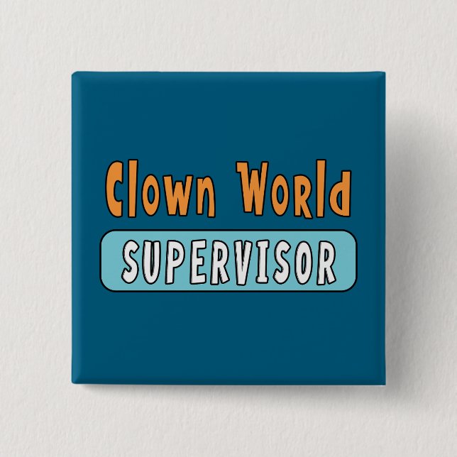 Clownweltberater Button (Vorderseite)