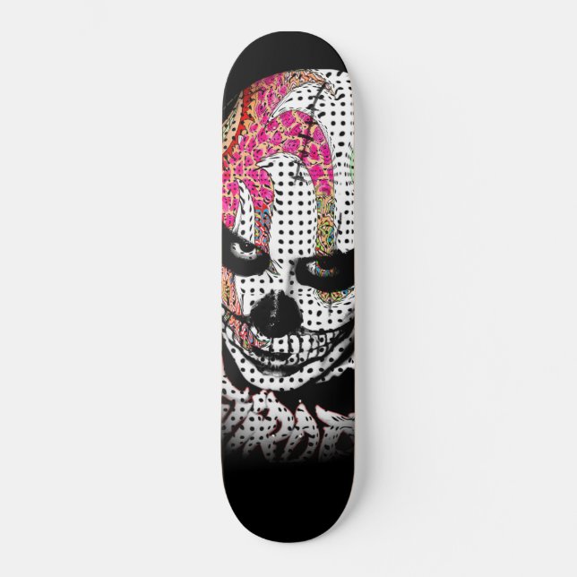 Clowskull Skateboard (Vorderseite)