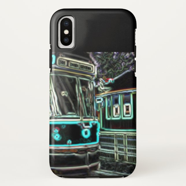 CLRV Neon auf stn iPhone X Phone Case (Rückseite)