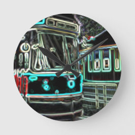 CLRV Neon bei stn 20,3 cm Runde Acrylwand Uhr