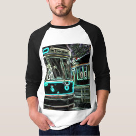 CLRV Neon bei stn Men's 3/4 Sleeve Raglan T - Shir T-Shirt
