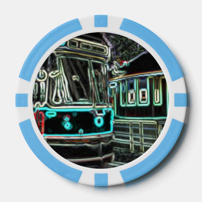 CLRV Neon bei stn Poker Chip (10 pk) (Vorderseite)