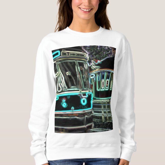CLRV Neon im Stn Women's Basic Sweatshirt (Vorderseite)