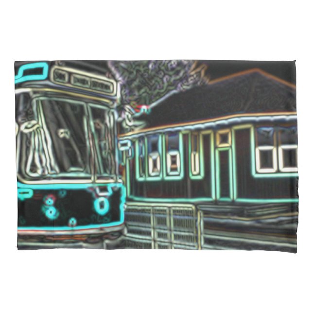 CLRV Neon stn Standard Size Pillowcase Kissenbezug (Vorderseite)