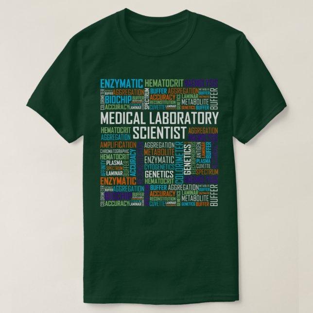 CLS Medical LaborScientist Words Gift Week T-Shirt (Design vorne)