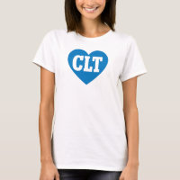 CLT Charlotte NC Herzdesign - Dicke blaue Breite