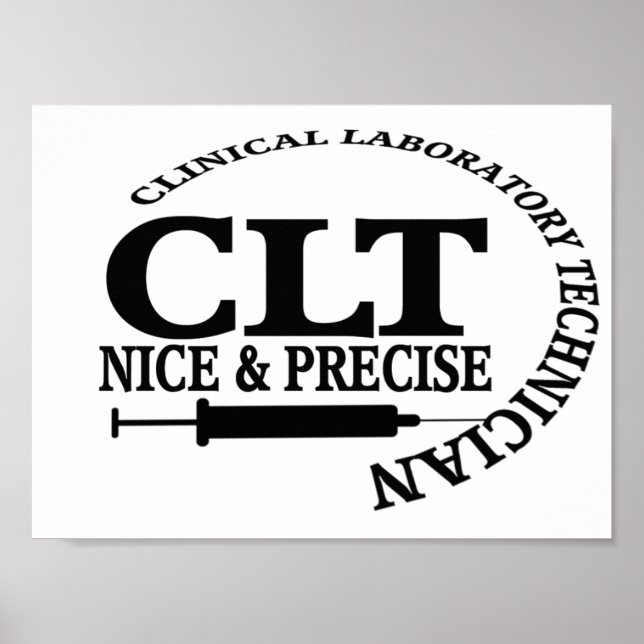 CLT NICE und PRECISE! KLINISCHE LABORTECH Poster (Vorne)